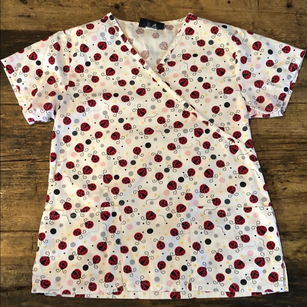 Bundle & save! Bonita scrubs ladybug top